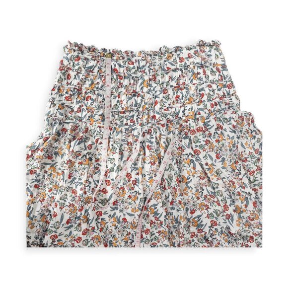 Maple & Cliff Floral Tiered Skirt SZ L High Drop Waist Cottage Core - Picture 5 of 8